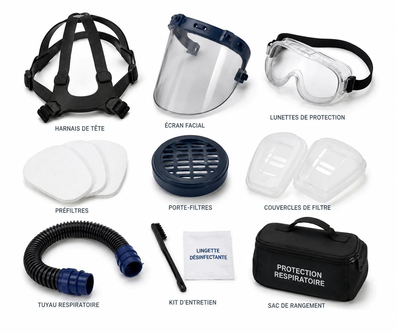 Accessoires de protection respiratoire